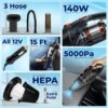 WOSCHER AutoVac Pro High Power Auto Car Vacuum CleanerBest Amazon Deals