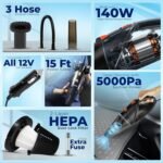 WOSCHER AutoVac Pro High Power Auto Car Vacuum CleanerBest Amazon Deals