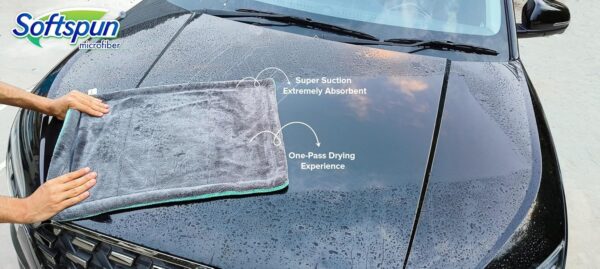 SOFTSPUN Microfiber Cloth for Car 1600 GSM 40×60 cms 1 PcBest Amazon Deals