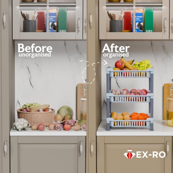 TEX-RO 3-Layer Kitchen Rack Stand/Multipurpose Rack forBest Amazon Deals