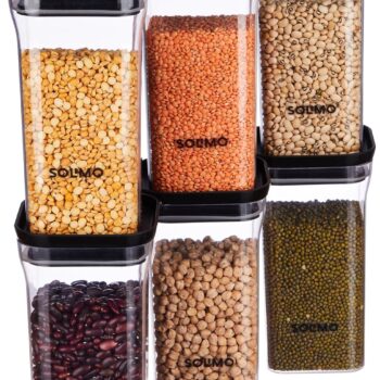 Amazon Brand - Solimo Plastic Storage Jar and ContainerBest Amazon Deals Amazon Brand - Solimo Plastic Storage Jar and ContainerBest Amazon Deals