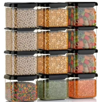 Homeor Plastic Storage Jar & Container Set Air-Tight BPABest Amazon Deals Homeor Plastic Storage Jar & Container Set Air-Tight BPABest Amazon Deals