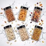 Airtight Glass Storage Jar 1000ml Set of 4 with Black LidBest Amazon Deals