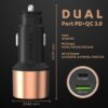 Duracell 38W Fast Car Charger Adapter with Dual Output.Best Amazon Deals