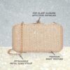 Lavie Women’s Sparkle Framed Clutch | Ladies Purse Handbag