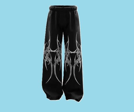 Unisex Wide Leg Baggy Track Pant Graphic Printed CasualBest Amazon Deals
