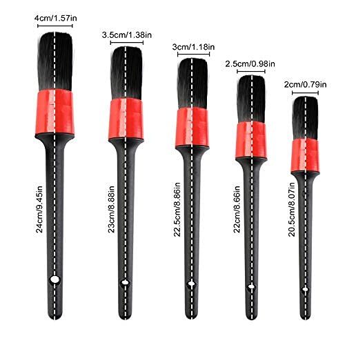 MF Auto Detailing Brush Set5 Different Sizes PremiumBest Amazon Deals