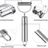 QONETIC 2 in 1 Stainless Steel Julienne Vegetable PeelerBest Amazon Deals