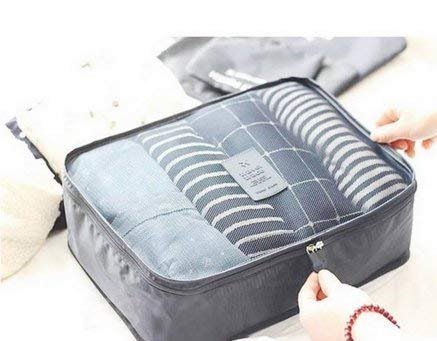 6 in 1 Polyester Secret Pouch Travel Bag Packing CubesBest Amazon Deals