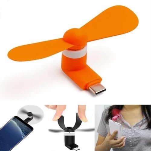 BLAXSTOC Mini Type-C Fan Combo Pack of 2 Pcs. High SpeedBest Amazon Deals
