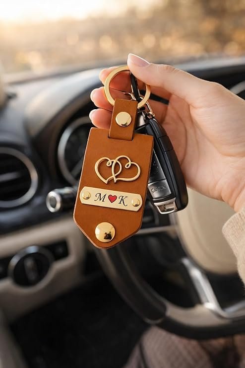 Morons Personalized Leather Photo Keychain with CustomBest Amazon Deals