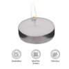 Amazon Brand – Solimo Wax Tealight Candles (Set of 100, Unscented)