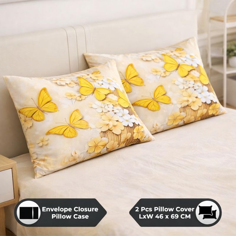 Akshya King Size 7D Bedsheet 90×100 inches, Glace CottonBest Amazon Deals