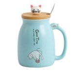 Spooky Creative Starry Sky Ceramic Mug  Cute 3D CatBest Amazon Deals