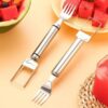2-in-1 Stainless Steel Watermelon Fork Slicer (Pack of 1)Best Amazon Deals 2-in-1 Stainless Steel Watermelon Fork Slicer (Pack of 1)Best Amazon Deals