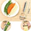QONETIC 2 in 1 Stainless Steel Julienne Vegetable PeelerBest Amazon Deals