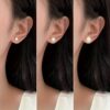 Women & Girl Classic White Pearl Earring Round Small StudBest Amazon Deals