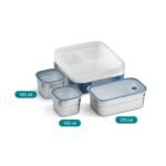 VAYA Tydbyt Lunch Box for Kids Boys, 650 ml, Steel TiffinBest Amazon Deals