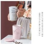 CPENSUS Ceramic Marble Finish Coffee Mug With Lid & SpoonBest Amazon Deals