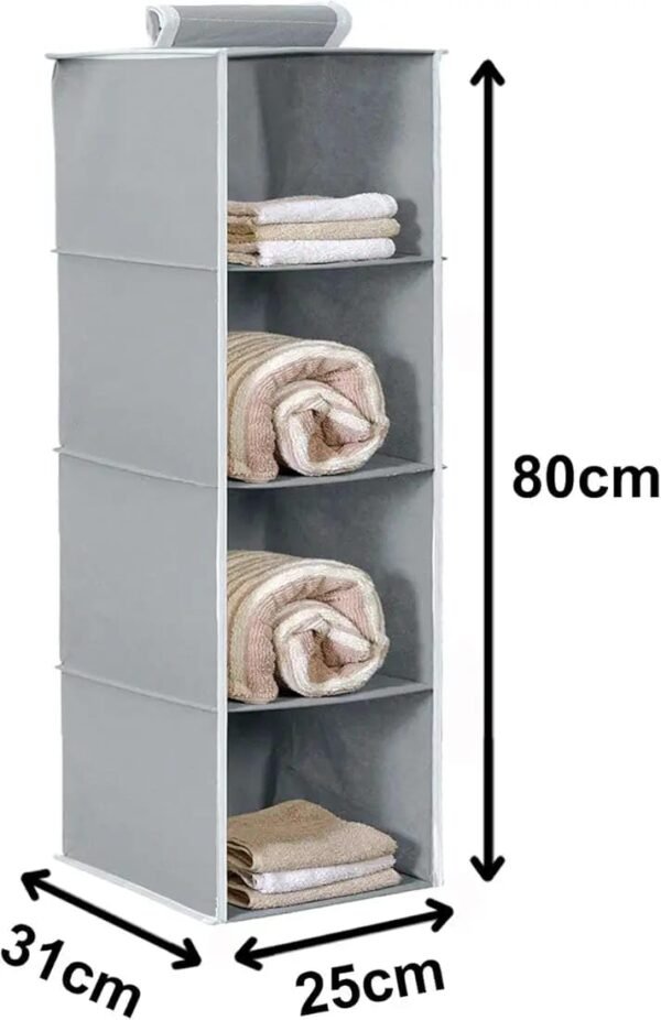 4 Shelf Closet Hanging Organizer, 4 Tier Closet WardrobeBest Amazon Deals