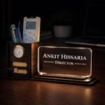 Zesta Wooden Desk Organizer Pen Stand Remote Holder CardBest Amazon Deals