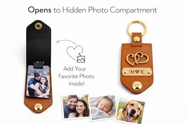 Morons Personalized Leather Photo Keychain with CustomBest Amazon Deals