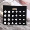 Women & Girl Classic White Pearl Earring Round Small StudBest Amazon Deals