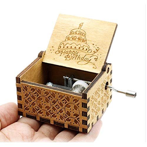 EITHEO Wooden Antique Carved Hand Crank Multicolor HappyBest Amazon Deals