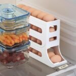 Automatic Roll-Down Refrigerator Egg Holder  4-Tier EggBest Amazon Deals