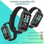 Nylon Wrist Band Strap For Amazfit Band 7 Activity Fitness Tracker