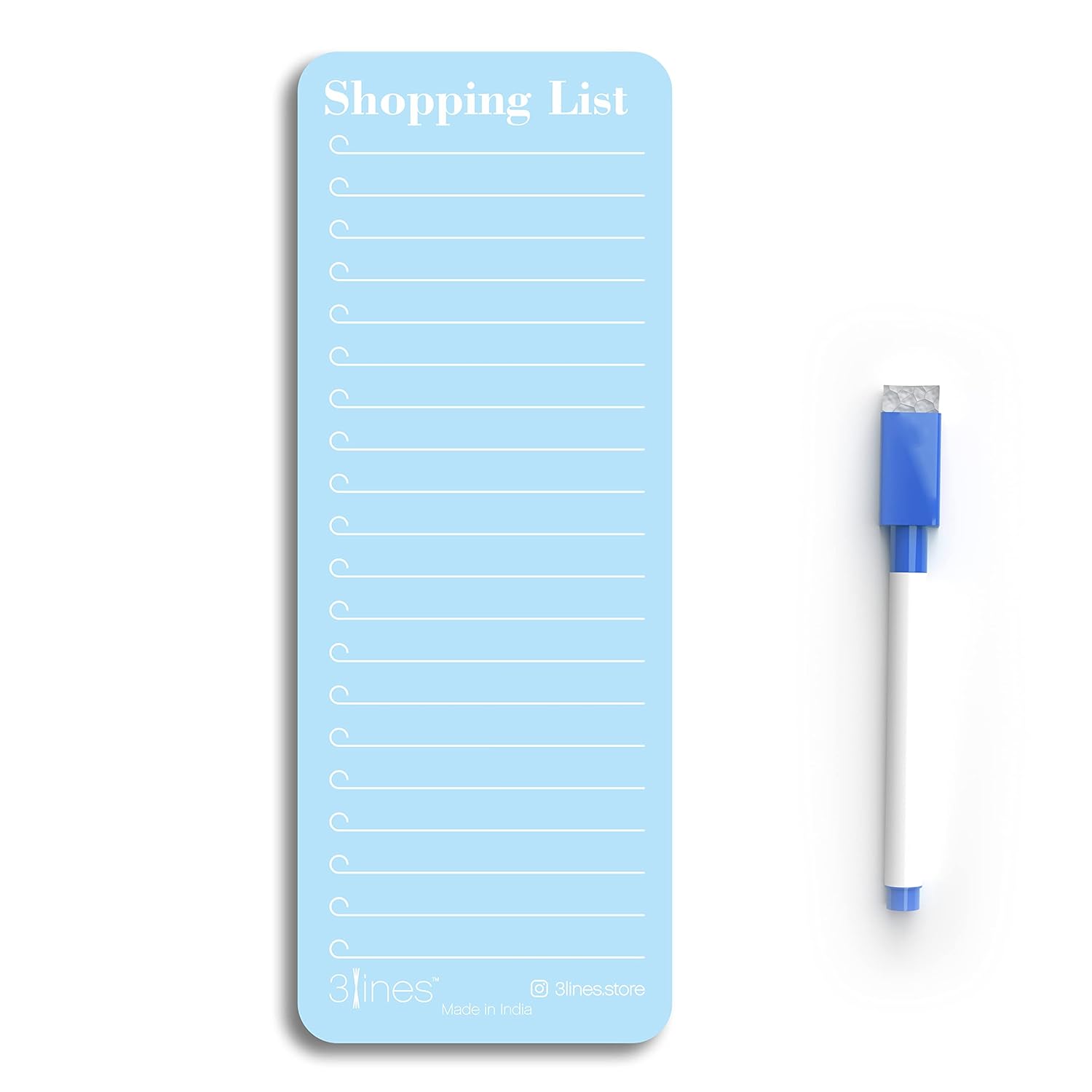 3 Lines Shopping List Fridge Magnet with Marker|SmartBest Amazon Deals