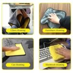 Pack of 4 Pics Microfiber Cleaning Cloth 800 GSM for HomeBest Amazon Deals