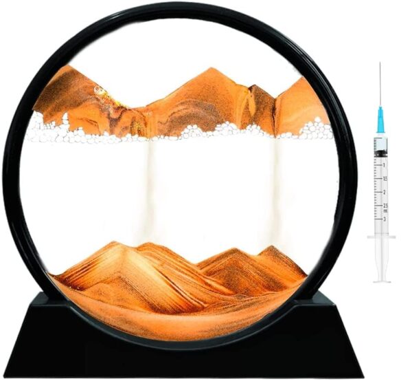 FEBLICH 3D Moving Sand Art Picture Glass Liquid PaintingBest Amazon Deals FEBLICH 3D Moving Sand Art Picture Glass Liquid PaintingBest Amazon Deals