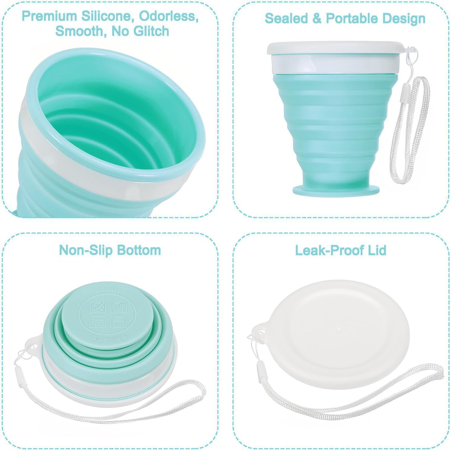 Baskety Silicone Collapsible Travel Cup – SiliconeBest Amazon Deals