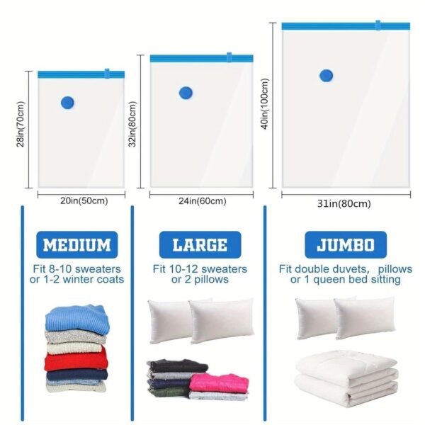 Vacuum Storage Bags for Clothes, Blankets, Comforters,Best Amazon Deals