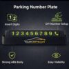 YOURKARTS.COM Car Dashboard Phone Number Plate 27 x 8 cmBest Amazon Deals