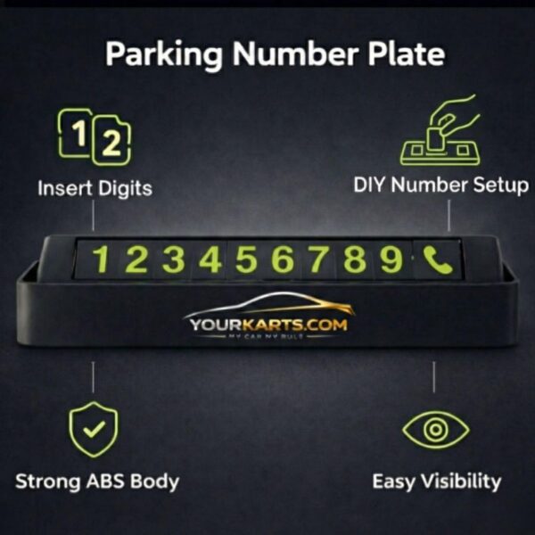 YOURKARTS.COM Car Dashboard Phone Number Plate 27 x 8 cmBest Amazon Deals