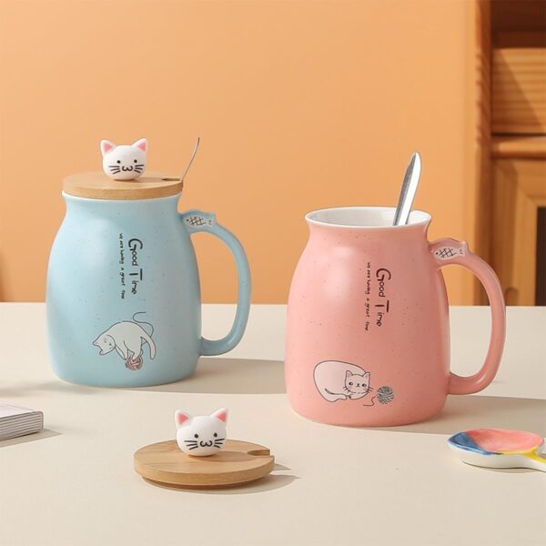 Spooky Creative Starry Sky Ceramic Mug Cute 3D CatBest Amazon Deals