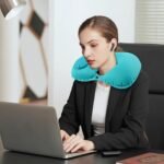 Travel Neck Pillow with Built in Pump Car Button Soft,Best Amazon Deals