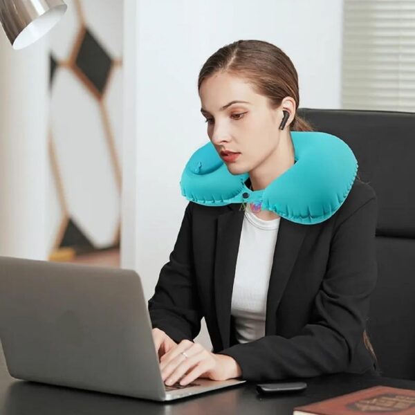 Travel Neck Pillow with Built in Pump Car Button Soft,Best Amazon Deals
