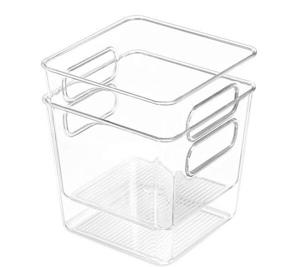 INKULTURE Clear Acrylic Pantry Organizer Bin With HandleBest Amazon Deals INKULTURE Clear Acrylic Pantry Organizer Bin With HandleBest Amazon Deals