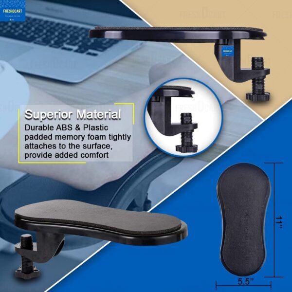 FreshDcart Adjustable Arm Rest Pads for Desk ErgonomicBest Amazon Deals