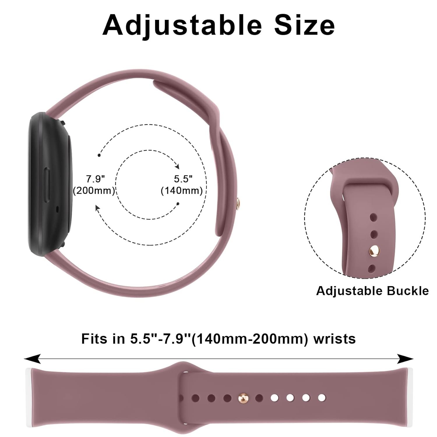 Tobfit Silicone Band for Fitbit Versa 3 4 FitnessBest Amazon Deals