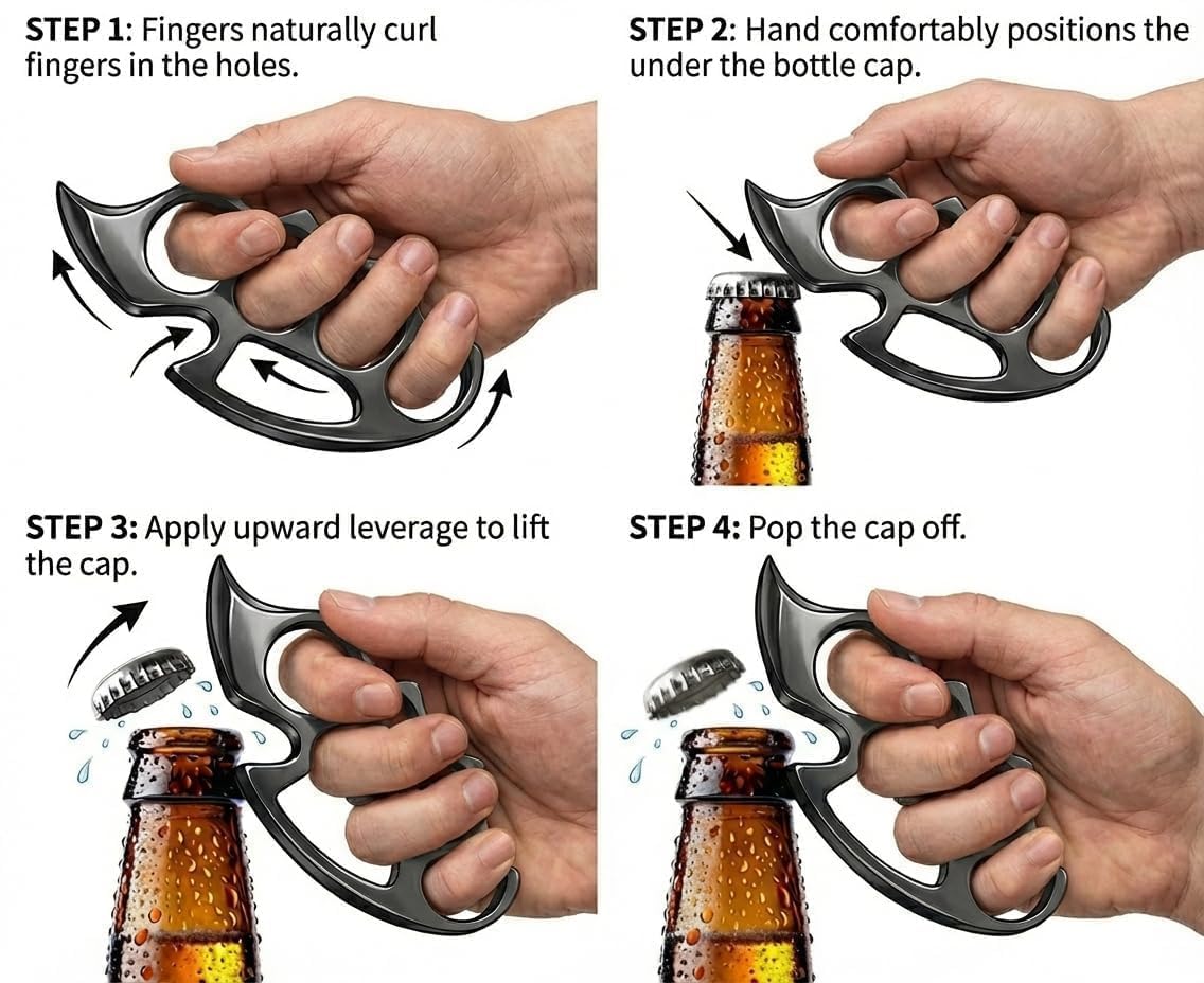 Stainless Steel Bottle Opener – Compact Beer Opener, CoolBest Amazon Deals