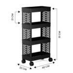 Plastic Multipurpose 4-Tier Floor Mount Corner ShelfBest Amazon Deals