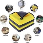 Pack of 4 Pics Microfiber Cleaning Cloth 800 GSM for HomeBest Amazon Deals