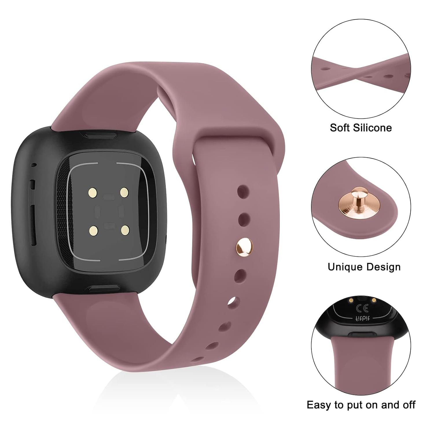 Tobfit Silicone Band for Fitbit Versa 3 4 FitnessBest Amazon Deals