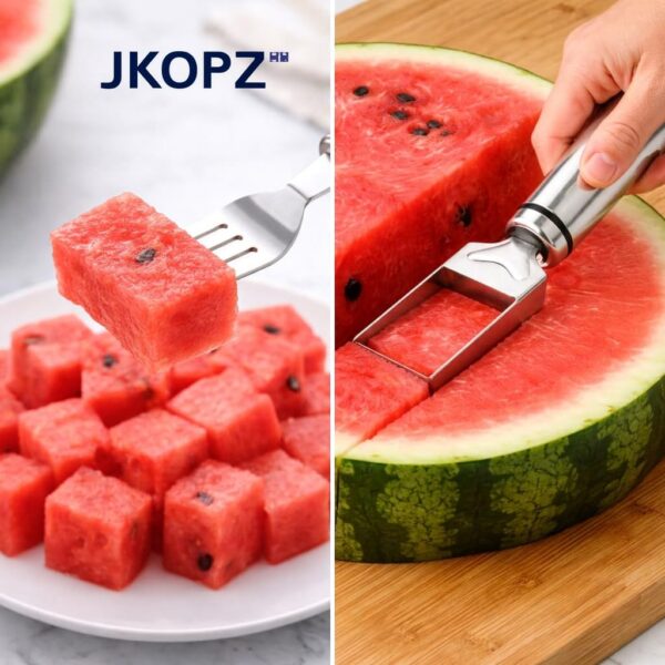 2-in-1 Stainless Steel Watermelon Fork Slicer (Pack of 1)Best Amazon Deals