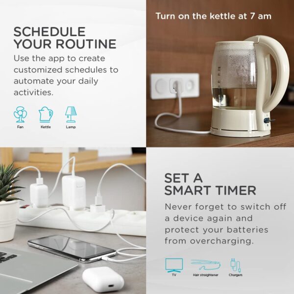 Qubo 10A Wi-Fi + Bluetooth Smart Plug | Energy MonitoringBest Amazon Deals