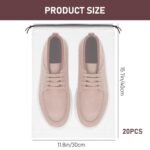 Pristu Pack of 5 Pcs Shoe Bag Cover for Shoe Storage &Best Amazon Deals